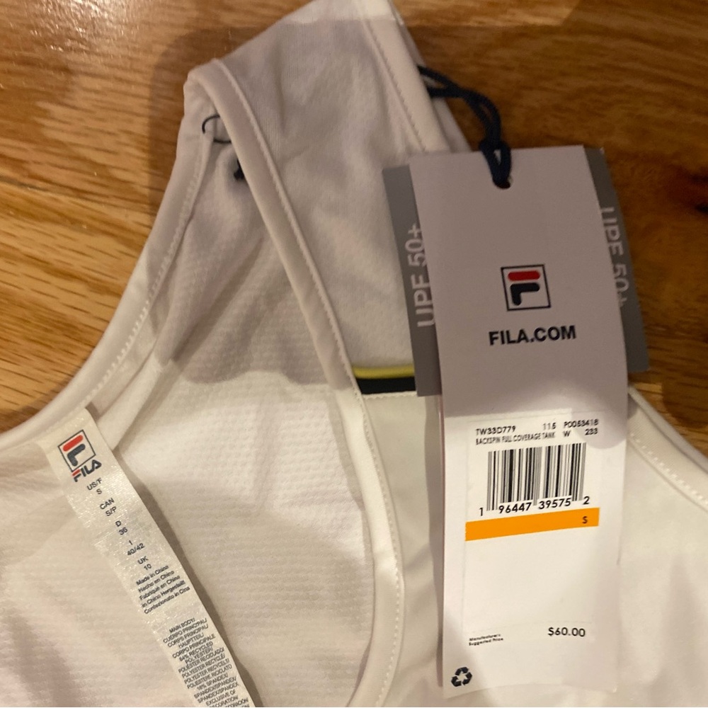 FILA White Sports Bra